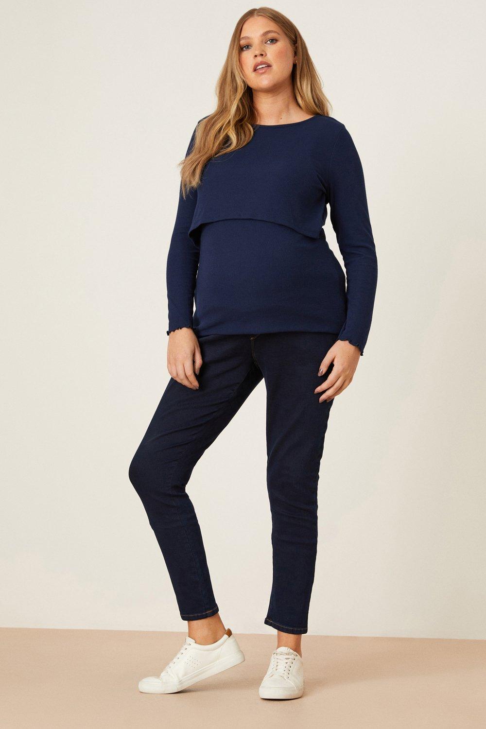 Women’s Maternity Over Bump Ellis Jeans - indigo - 8
