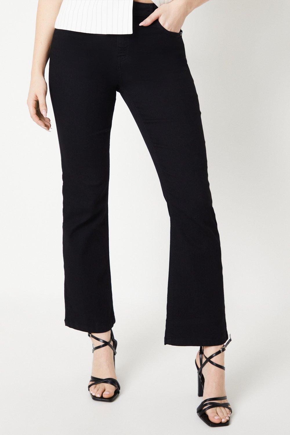 Women’s Comfort Stretch Bootcut Jeans - black - 18