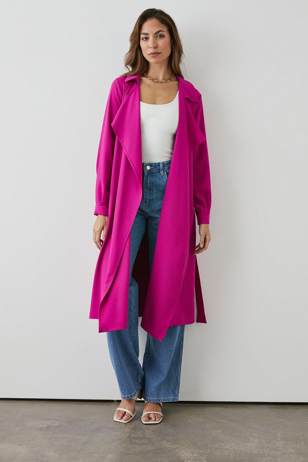 Jackets Coats Waterfall Belted Longline Duster Principles