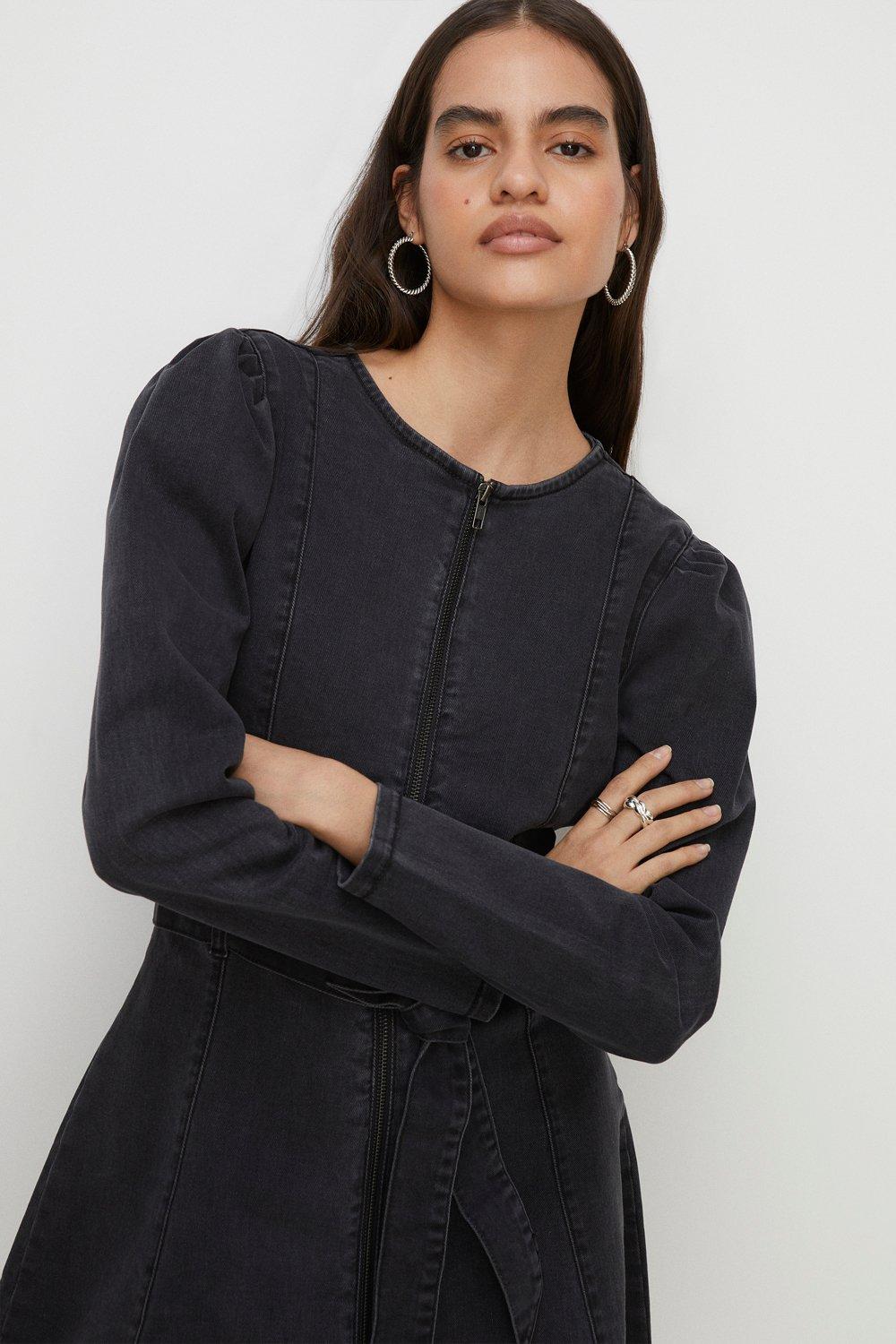 Oasis denim sale skater dress