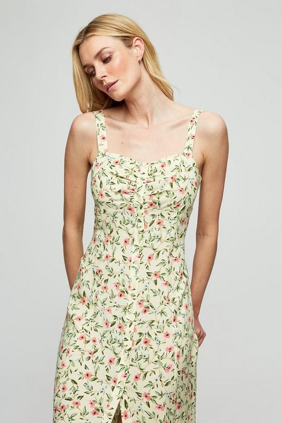 Dorothy Perkins Yellow Floral Strappy Sun Dress 4