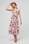 Dorothy Perkins Red Blue Floral Strappy Sun Dress thumbnail 2