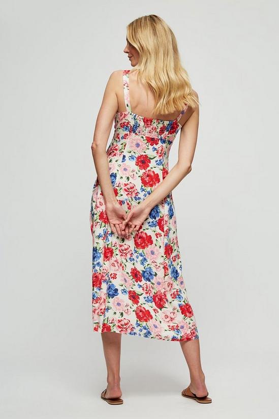 Dorothy Perkins Red Blue Floral Strappy Sun Dress 3