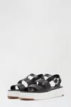 Dorothy Perkins Black Leather Rolo Strappy Sports Sandal thumbnail 2