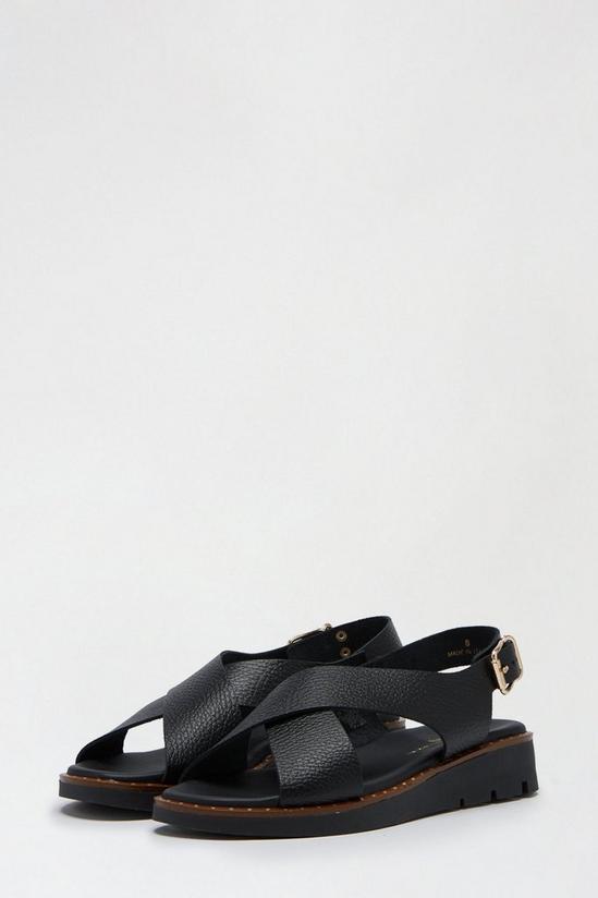 Dorothy Perkins Black Leather Janey Slingback Sandal 2