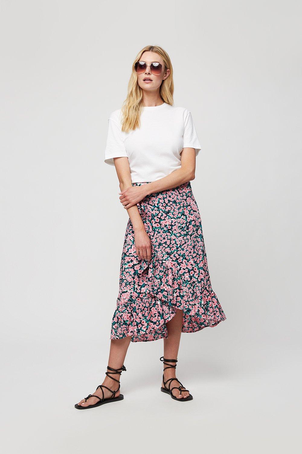 Dorothy perkins clearance floral midi skirt