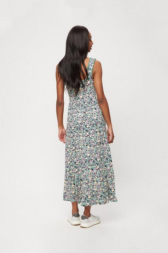 Dorothy Perkins Purple Ditsy Floral Strappy Tiered Maxi 3
