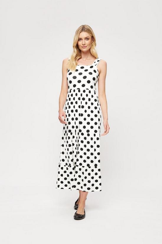 Dorothy Perkins Ivory Spot Strappy Tiered Maxi 2