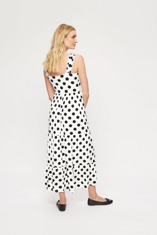 Dorothy Perkins Ivory Spot Strappy Tiered Maxi 3