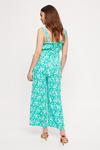 Dorothy Perkins Petite Green And White Floral Jumpsuit thumbnail 3