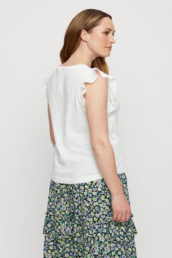 Dorothy Perkins White Cotton Frill Top 3