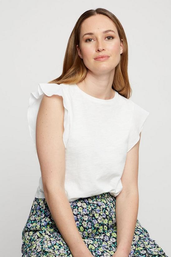 Dorothy Perkins White Cotton Frill Top 4