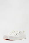 Dorothy Perkins White Neptune Flatform Lace Up Trainers thumbnail 2