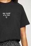 Dorothy Perkins Petite Black One Thing At A Time Tee thumbnail 4