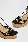 Dorothy Perkins Black Remy Ankle Tie Wedge thumbnail 3