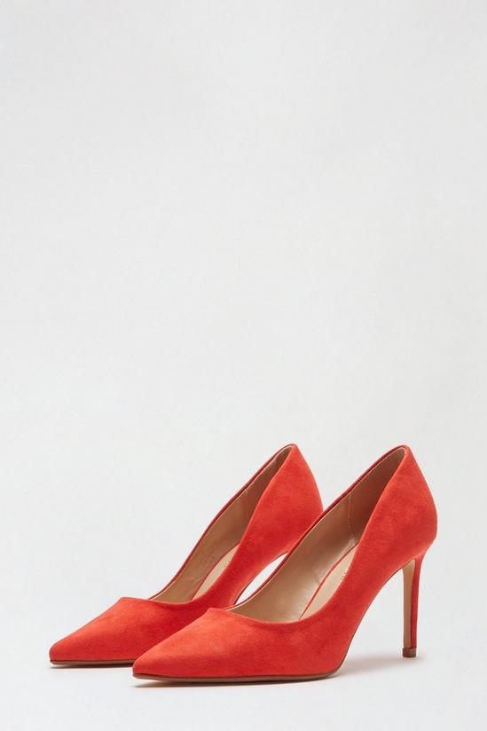 Dorothy Perkins Red Dash Pointed Court Shoe 2