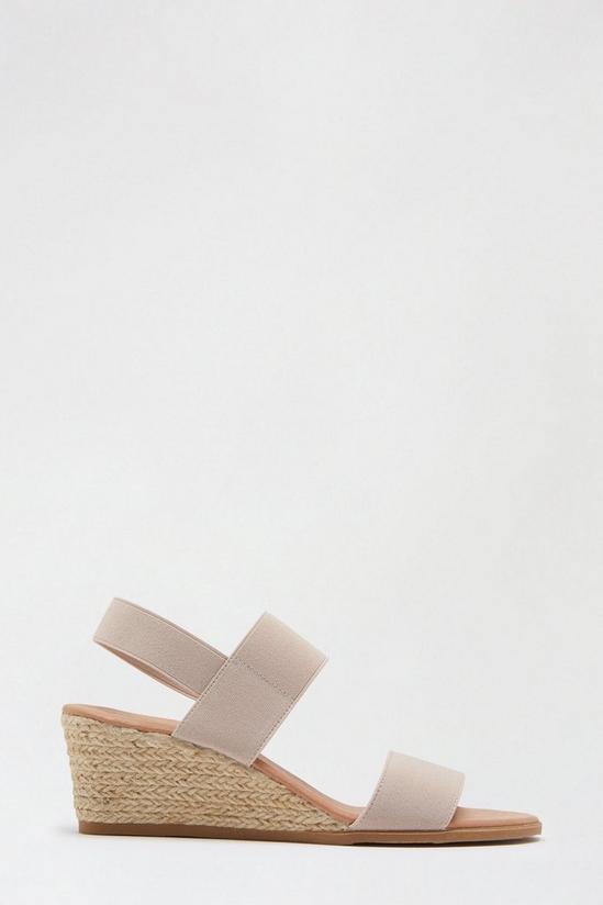 Dorothy Perkins Blush Relle Double Elastic Strap Wedge 1