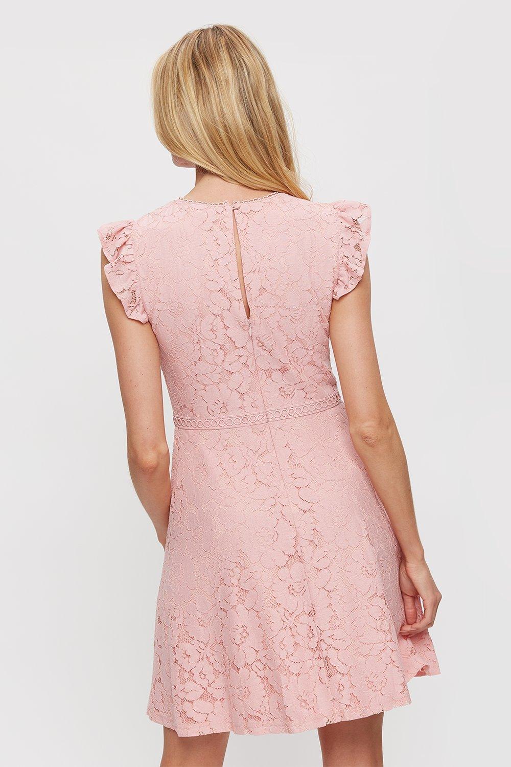 Dorothy perkins 2025 pink lace dress