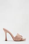 Dorothy Perkins Wide Fit Blush Stella Woven Heeled Mule thumbnail 1