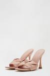 Dorothy Perkins Wide Fit Blush Stella Woven Heeled Mule thumbnail 2