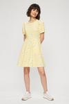 Dorothy Perkins Petite Yellow Ditsy Fit And Flare Dress thumbnail 2