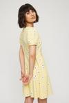 Dorothy Perkins Petite Yellow Ditsy Fit And Flare Dress thumbnail 3