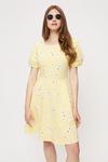 Dorothy Perkins Tall Yellow Floral T-shirt Dress thumbnail 1
