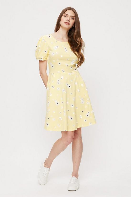 Dorothy Perkins Tall Yellow Floral T-shirt Dress 2