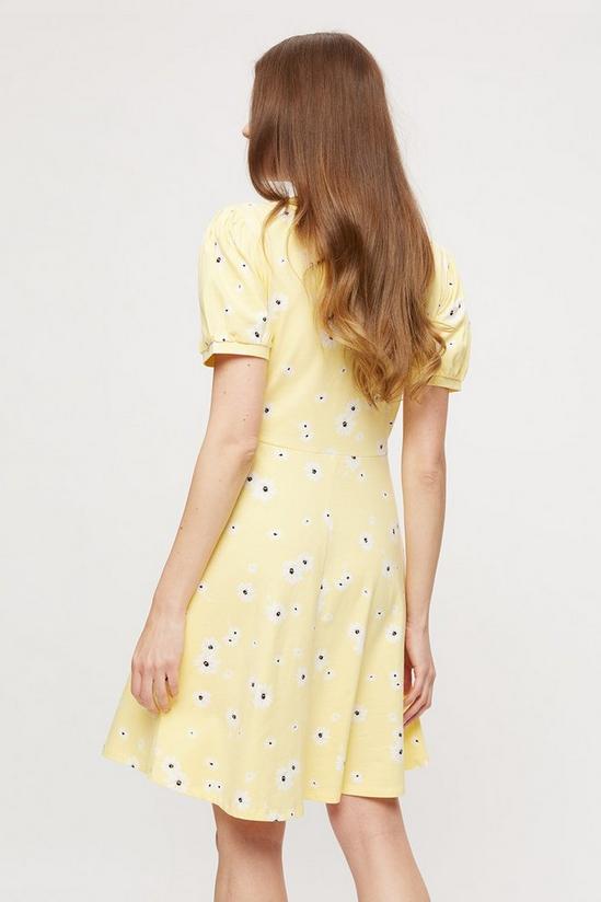 Dorothy Perkins Tall Yellow Floral T-shirt Dress 3