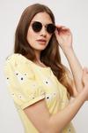 Dorothy Perkins Tall Yellow Floral T-shirt Dress thumbnail 4