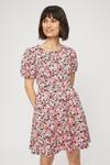 Dorothy Perkins Petite Multi Floral Fit And Flare Dress thumbnail 1