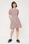 Dorothy Perkins Petite Multi Floral Fit And Flare Dress thumbnail 2