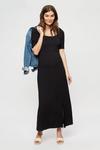Dorothy Perkins Maternity Black Short Sleeve Midi Dress thumbnail 2