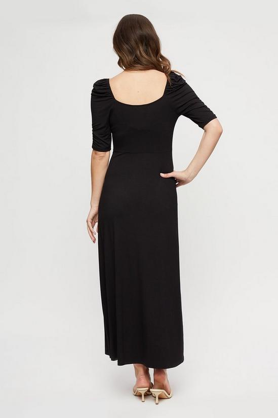 Dorothy Perkins Maternity Black Short Sleeve Midi Dress 3