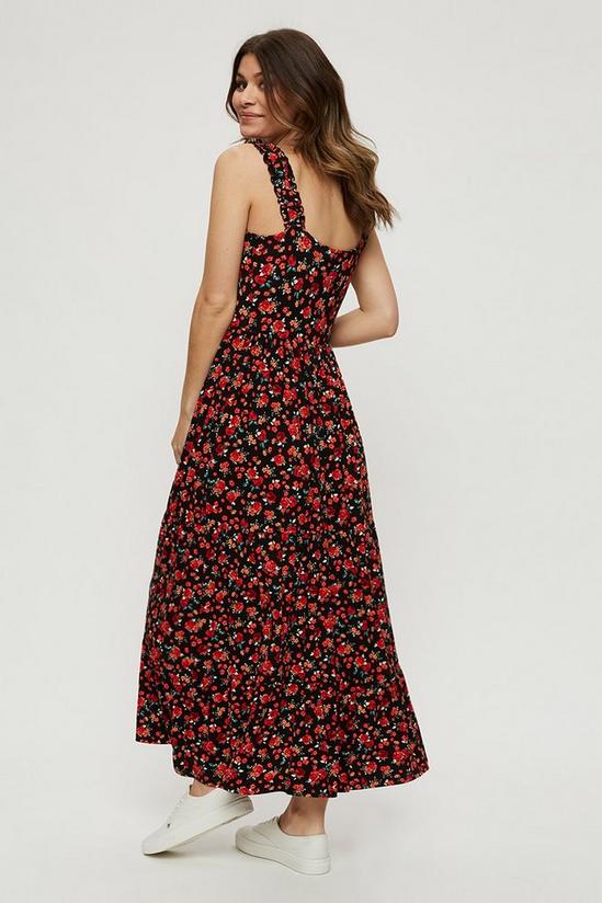 Dorothy Perkins Maternity Red Ditsy Tiered Maxi Dress 3