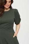 Dorothy Perkins Curve Khaki Short Sleeve T-shirt Dress thumbnail 4