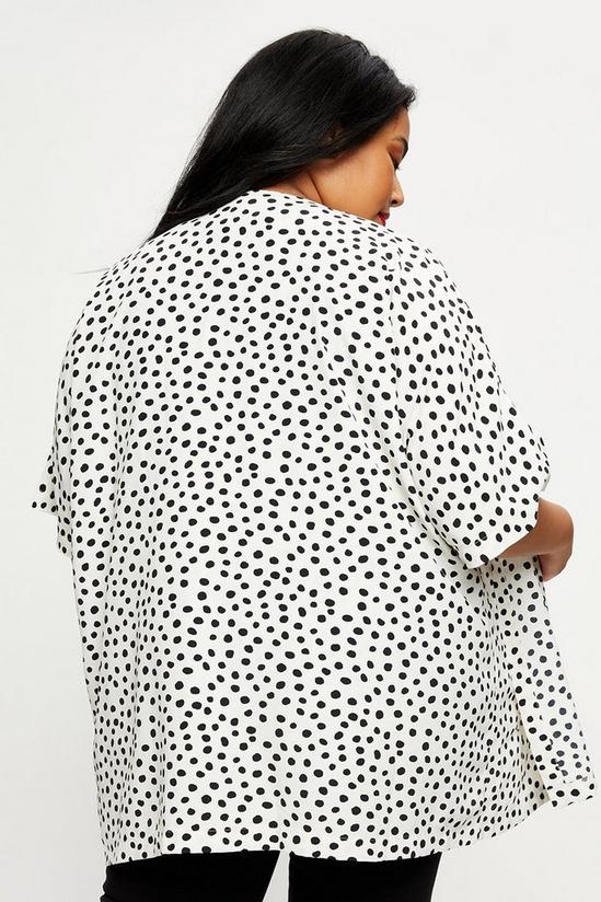Dorothy Perkins Curve Cream Spot Kimono Jacket 3