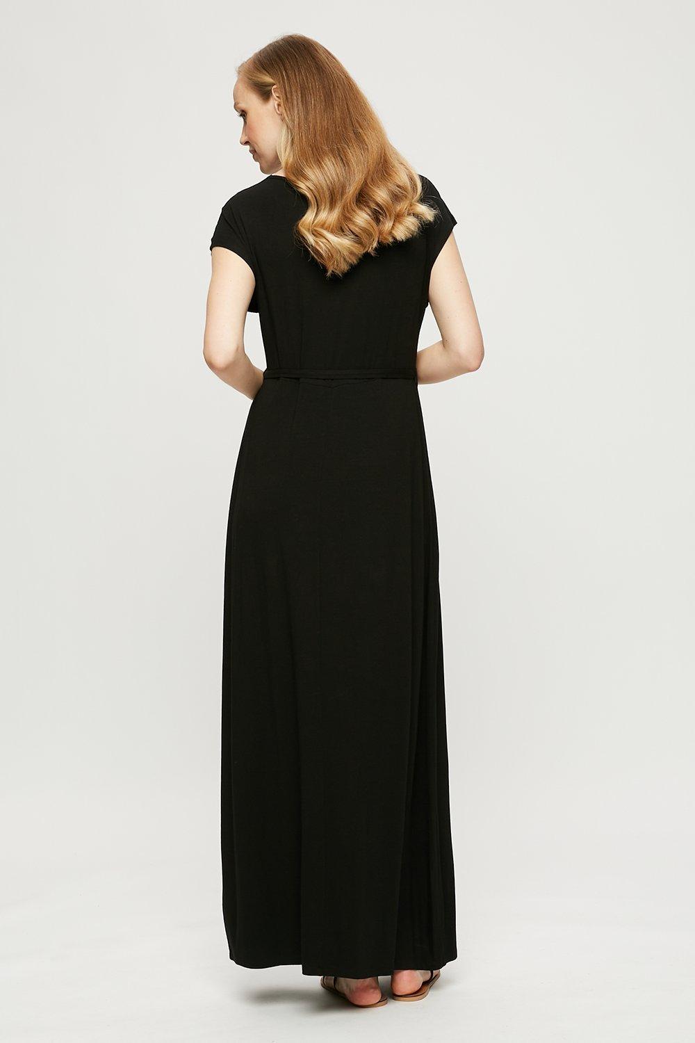 Dorothy perkins black 2025 maxi dress