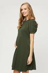 Dorothy Perkins Maternity Khaki Short Sleeve T-shirt Dress thumbnail 1