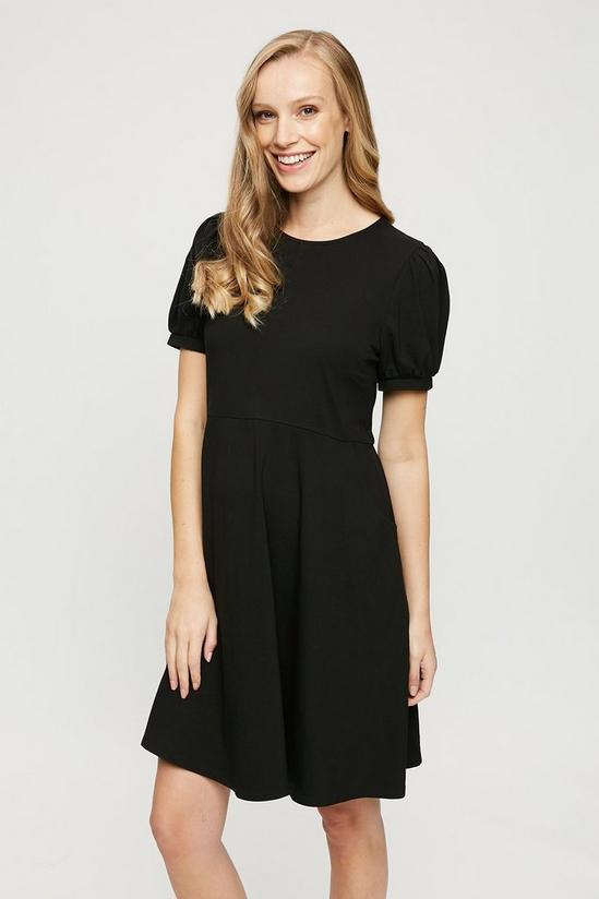 Dorothy Perkins Maternity Black Short Sleeve T-shirt Dress 1