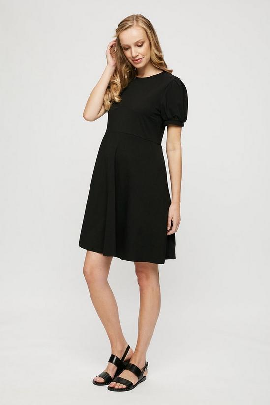 Dorothy Perkins Maternity Black Short Sleeve T-shirt Dress 2