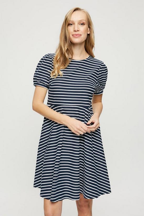 Dorothy Perkins Maternity Stripe Short Sleeve T-shirt Dress 1