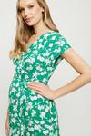 Dorothy Perkins Maternity Green Ditsy Short Sleeve Maxi Dress thumbnail 4