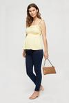 Dorothy Perkins Maternity Shirred Waist Broderie Top thumbnail 1
