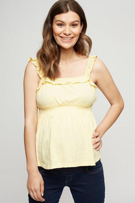 Dorothy Perkins Maternity Shirred Waist Broderie Top 2