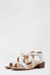 Dorothy Perkins Wide Fit White Comfort Saoirse Sandal thumbnail 2