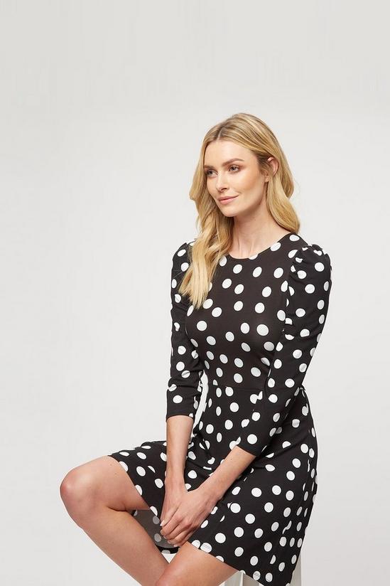 Dorothy Perkins Black Spot Fit And Flare Dress 1