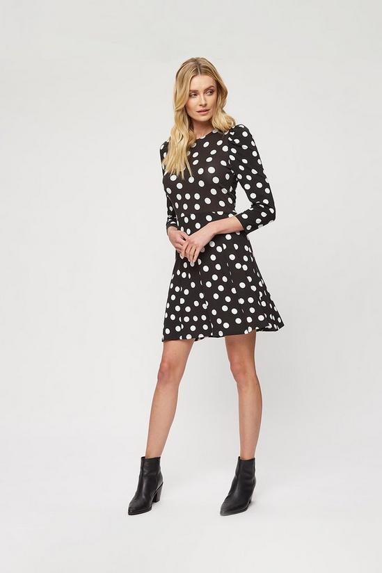 Dorothy Perkins Black Spot Fit And Flare Dress 2