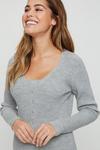 Dorothy Perkins Grey Knitted Button Cardigan thumbnail 4