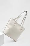 Dorothy Perkins Stitch Detail Zip Top Shopper Bag thumbnail 2
